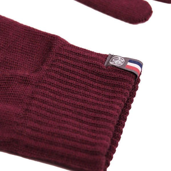 Maison Bonnefoy -- Gants tactiles jasmin bio s/m bordeaux