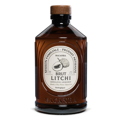 Bacanha -- Sirop saveur litchi brut bio - 400 ml