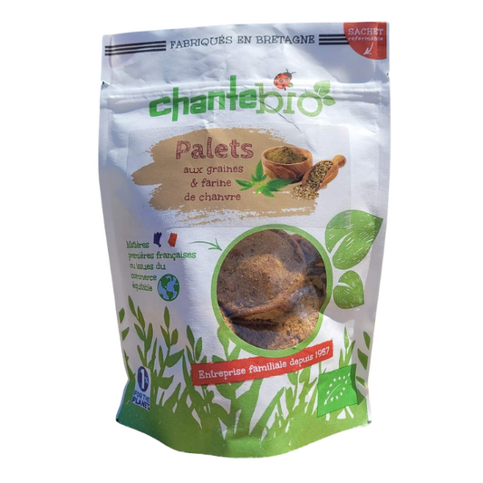 Chante Bio -- Palets aux graines et farine de chanvre bio - 120 g