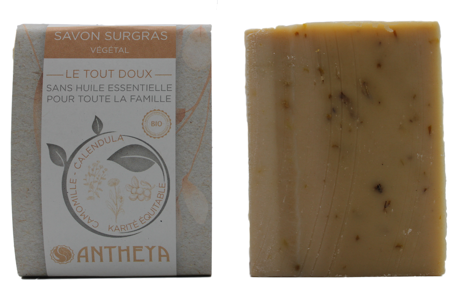 Antheya -- Savon sans he - tout doux pour toute la famille (bande papier) - 100 g