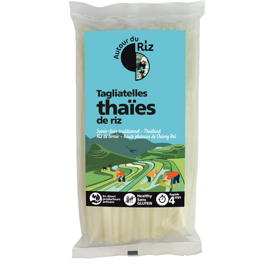 Autour du riz -- Tagliatelles thaïes de riz bio sans gluten - 400 g