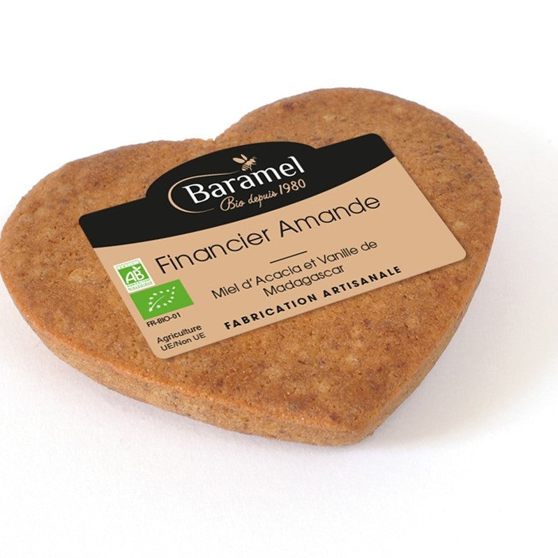 Baramel -- Financier Amandes pur beurre et vanille de Madagascar Bio  - 70 g