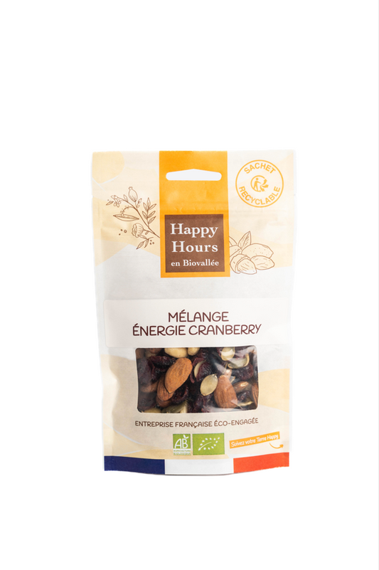 Happy Hours En Biovallée -- Sachet mélange energie cranberry bio - 115 g