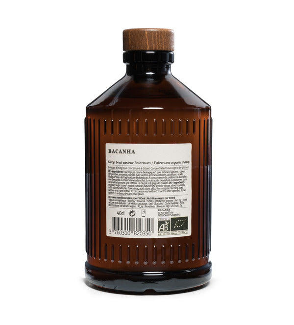 Bacanha -- Sirop falernum brut bio - 400 ml